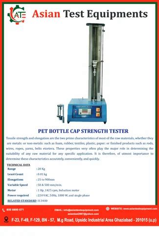 tensile tester bottle|tensile strength tester.